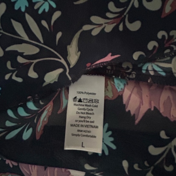 LuLaRoe Flowy Sheer Floral Duster (Size L) - Picture 10 of 10